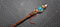 Wooden Walking Staff for Santa Claus wood carved with Reindeer Rudolph and baby Jesus