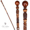 OWL & Skull Walking Cane Hiking Stick Staff Trekking Pole