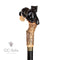 Cougar Black Panther Light Wooden Walking Stick Cane