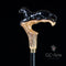 Cougar Black Panther Light Wooden Walking Stick Cane