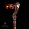 Wooden Walking Cane Stick Egypt Pharaoh - Ergonomic Handle