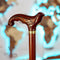 Swallow bird Dark Wooden Cane ladies walking stick