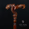 T-Rex Dinosaur Head - Ergonomical Handle Walking Stick Cane Wooden - GC-Artis Walking Sticks Canes