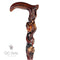 Adam and Eve Walking cane - Paradise Aple & Snake Wooden walking stick, Holy Bible plot, Religion style Christian cane for men women