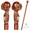 Dragon Сlaw Walking Hiking Stick, Wooden Walking Cane, Wood crafted Staff, Hand made Trekking Pole - Carved Ball Knob Handle. Fantasy style