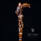 Awakening Bear Cane wood crafted hand carved Walking Stick