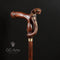 Wooden Cane Walking Stick Cobra Snake