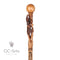 Crocodile Alligator Hand carved Walking Cane Stick Hiking Staff