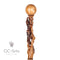 Crocodile Alligator Hand carved Walking Cane Stick Hiking Staff