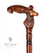 Deer head - Handpainted Wooden walking stick cane