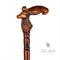 Deer head - Handpainted Wooden walking stick cane