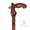 Deer head - Handpainted Wooden walking stick cane