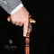 Deer head - Handpainted Wooden walking stick cane
