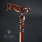 Wooden Cane Walking Stick Horse Springt - GC-Artis Walking Sticks Canes