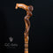 Crying Mermaid Cane Walking stick Fantasy Light wooden