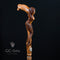 Crying Mermaid Cane Walking stick Fantasy Light wooden