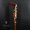 Monster wooden walking cane stick hiking Staff