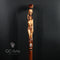 Monster wooden walking cane stick hiking Staff