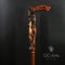 Monster wooden walking cane stick hiking Staff