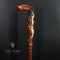 Monster wooden walking cane stick hiking Staff