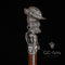 Pirate Captain with Monkey Bronze collectible walking stick
