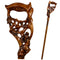 Walking Stick Cane RAM Dark Wooden - GC-Artis Walking Sticks Canes