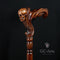 Skull Head Cane Wooden Walking Stick Anatomic Grip - GC-Artis Walking Sticks Canes