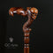 Skull Head Cane Wooden Walking Stick Anatomic Grip - GC-Artis Walking Sticks Canes