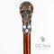 Bronze Skull Walking Stick Cane Top Knob Handle