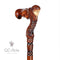Ergonomical Handle! Wooden Walking Cane Stick Carved Egypt Pharaoh - GC-Artis Walking Sticks Canes