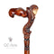 Ergonomical Handle! Wooden Walking Cane Stick Carved Egypt Pharaoh - GC-Artis Walking Sticks Canes