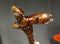 Wooden Cane Walking Stick Howling Wolf