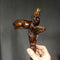 Wooden Cane Walking Stick Howling Wolf