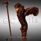 Ergonomical Handle! Wooden Walking Cane Stick Carved Egypt Pharaoh - GC-Artis Walking Sticks Canes