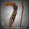 Lizard & Flower Ladies Hand Carved Walking Stick - GC-Artis Walking Sticks Canes