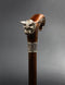 Wild Cat Gentleman Wooden Cane Walking Stick Bronze - GC-Artis Walking Sticks Canes