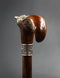 Wild Cat Gentleman Wooden Cane Walking Stick Bronze - GC-Artis Walking Sticks Canes