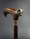 Wild Cat Gentleman Wooden Cane Walking Stick Bronze - GC-Artis Walking Sticks Canes