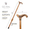 Swallow Bird Light Wooden Cane ladies walking stick - GC-Artis Walking Sticks Canes