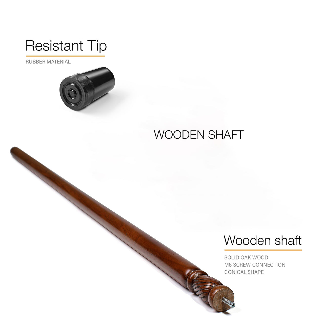 Wooden Shaft for GC-Artis Cane