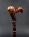 Skull Head Cane Wooden Walking Stick Anatomic Grip - GC-Artis Walking Sticks Canes