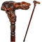 Wooden Cane Walking Stick - Bison Bull - GC-Artis Walking Sticks Canes