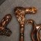 Wooden Cane Walking Stick - Bison Bull - GC-Artis Walking Sticks Canes