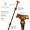 Friendship Handshape Wooden Walking Stick Cane