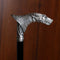 Wolf Wolfman Bronze Silver Plated Walking Stick Cane - GC-Artis Walking Sticks Canes