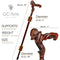 Viking Warrior - Wooden Walking Cane Stick Anatomic Grip - GC-Artis Walking Sticks Canes