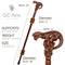 Swamp monster wooden walking stick cane - GC-Artis Walking Sticks Canes