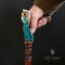 Winged Angel CANE Wooden Walking Stick Cane Crafted Carved light gift for ladies comfortable handle art wood