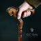 Ergonomic Palm Grip Handle Horse Wooden Cane Walking Stick