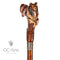 Wooden Cane Walking Stick Collie Dog 